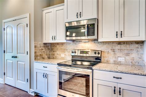 houzz white cabinets with stainless steel appliances|remodeled kitchens with white appliances.